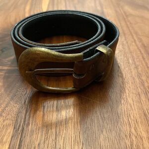 Brown Belt with Bronze Toned Buckle 36”